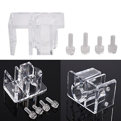 Fdit Acrylic Fish Tank Water Filter Mount Hose Tube Fixing Clip Aquarium Water Pipe Holder Tube Hanger
