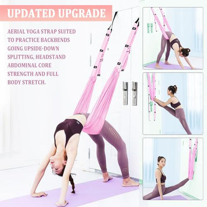 Leg Stretcher Strap, Adjustable Door Flexibility Trainer