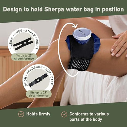 Ice Bags Set of 3 with Straps, Reusable Hot & Cold Packs