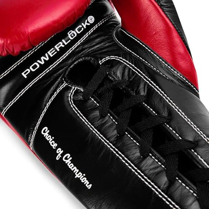 Everlast Powerlock OG Pro Training Boxing Gloves - color: RED/BLK, size: 12 oz