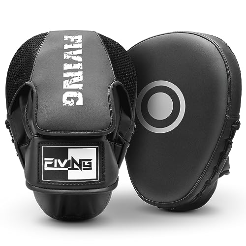 Boxing Pads Punching Mitts for Muay Thai,Punching,Sparring,Training - color: Black/White