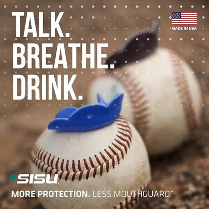 SISU Go Mouthguard, Snow White - Low-Profile Front Tooth Protection for Soccer, Basketball, Water Polo, Skateboarding, BMX, Action Sports - Remoldable Up to 20 Times - Thin, Breathable - Non Toxic - color: Snow White