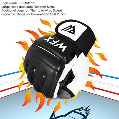 WFX Punch Bag Boxing Gloves Karate Mitts MMA Body Combat Taekwondo Training Martial Art Fighting Grappling Muay Thai TKD MMA Synthetic - size: Large