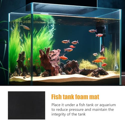 Fish Tank Leveling Mat 15.74X11.81 Inch Non-Slip Foam Aquarium Pad Shock Absorbing Cushion for 10 to 20 Gallon Tanks Reptile Terrarium Accessories