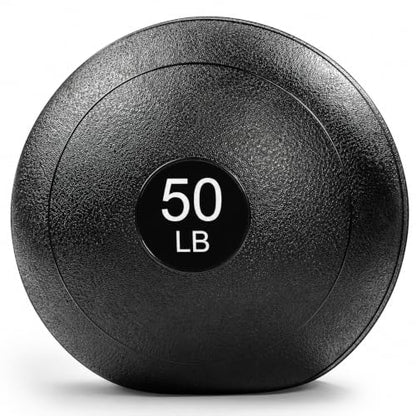 Sunny Health & Fitness Slam Medicine Ball - Sand-Filled, No-Bounce - size: 50 LB