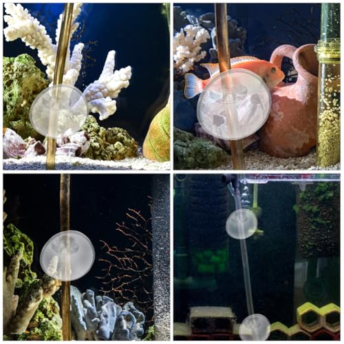 TOYANDONA 40pcs Aquarium Cup Bracket for Oxygen Hose Soft Card Slot Design Secure and Clips for Fish Tank Water Pipe Mounting Space-Saving for Aquarists