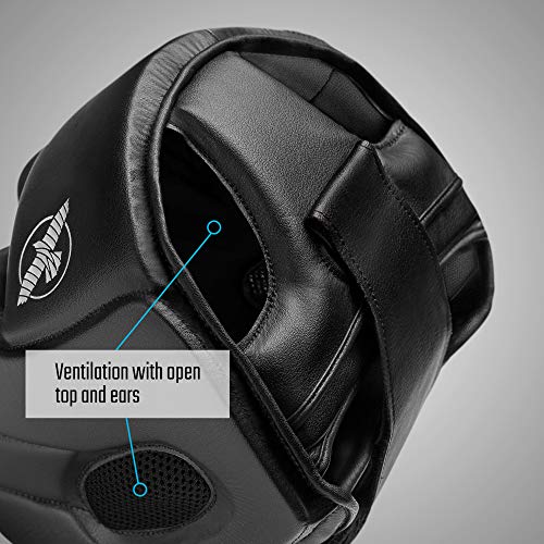 Hayabusa T3 Adjustable Boxing Headgear for Sparring - color: Black, size: Medium