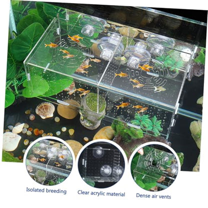 Fish Breeding Box for Aquarium Fish Tank Acclimation Box Transparent Incubator