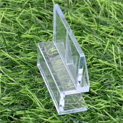 Aquarium lid Clips 8Pcs 5/6/8/10/12mm Aquarium Acrylic Clip Glass Cover Support Holders Accessories Transparent Fish Tank Cover Plate Bracket Clamp(8mm)