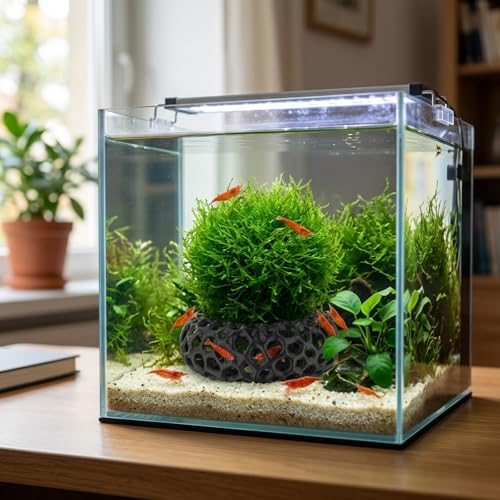 2Pcs Aquarium Shrimp Cave Set, Shrimp Hides, Shrimp Tank Accessories, Aquarium Cave for Fish Tank Caves and Hiding Spots