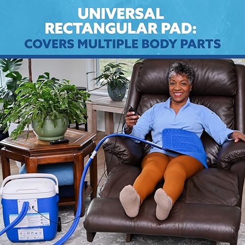 Polar Products Active Ice® 3.0 Large Universal Rectangular Pad Cold Therapy System with Programmable Digital Timer,16 Quart Cooler, Quiet Pump, Strong Cryotherapy Pain Relief Treatment - style: Universal Rectangular Pad