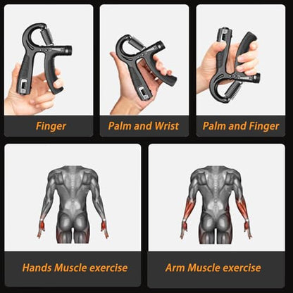 Strengthener Hand Grip Trainer Number Counter Forearm Finger Wrist Gripper Exerciser 5-60kg Adjustable Stretcher Squeezer Workout - color: 1 Pink Grip