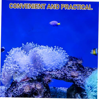 Aquarium Background Self Adhesive PVC Wallpaper Roll Underwater Scenery Fish Tank Decor Water Resistant and Durable Blue Height Enhance Your Aquarium Aesthetic - color: Blue
