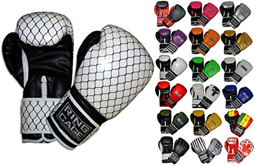 Gym Training Stand-Up Boxing Gloves - color: Cage Printed, size: Large weighs 16oz