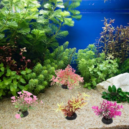 IMIKEYA 20Pcs Aquarium Artificial Plastic Plants: Goldfish Betta Fish Tank Plants Accessories for Small Large Fish Bowl Ornaments Aquarium Decor