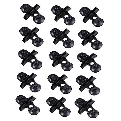 UPKOCH 15pcs Aquarium Divider Cups Plastic Clips for Fish Tank Separation Black for Aquariums and