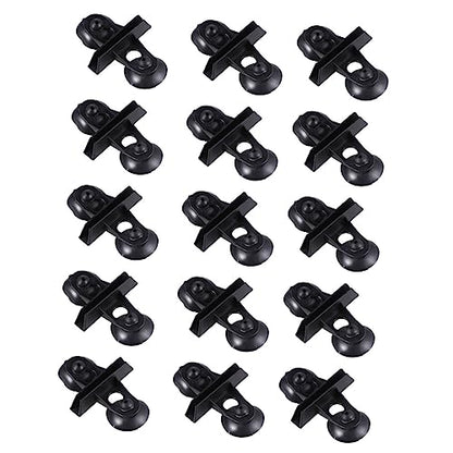 UPKOCH 15pcs Aquarium Divider Cups Plastic Clips for Fish Tank Separation Black for Aquariums and