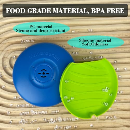 2 Pack Retainer Case with Vent Hole, Compatible with Invisalign - color: Blue Green