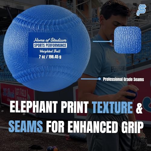 Set of 6 Weighted Balls with Seams and Free Throwing Program