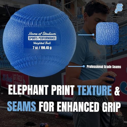 Set of 6 Weighted Balls with Seams and Free Throwing Program