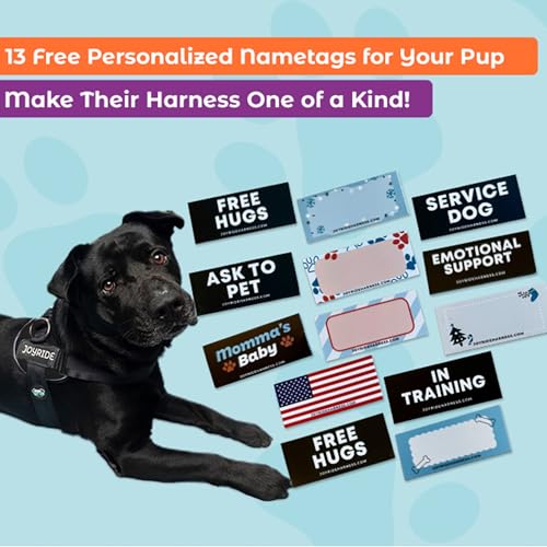 Joyride Dog Harness 2.0 | No-Pull | Black 2.0 | XL | Reflective no-choke quick-fit vest with 3 leash clips and escape-resistant design for easier walks and training - color: Black 2.0, size: XL