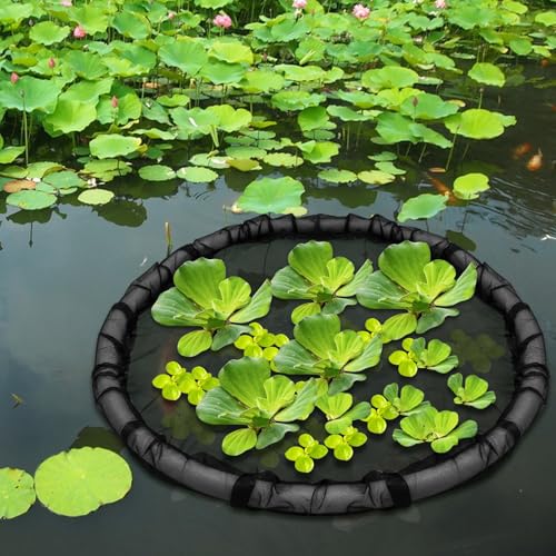 1Pack Floating Flora Fish Barrier Floating Island Plant Protector Round Floating Flora Island for Pond Protects Your Floating Plants from Pond Fish