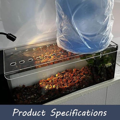 Cat Proof Fish Tank Lid, Acrylic Aquarium Lid, Planted Tank Aquarium Cover, Pet Proof Aquarium Lid for Aquarium Home, Enhanced Safety(40x40cm) - size: 40x40cm