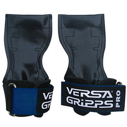 Versa Gripps® PRO Wrist Straps, Train Better - color: Blue Pacific/Black, size: Small: 6-1/8" to 7"