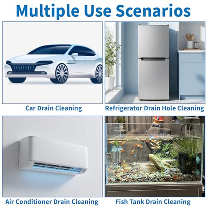 Auto Sunroof Drain Cleaning Tool, 118 Inch Long Flexible Tube Cleaning Brush, Drain Brush Pipe Cleaners for Car Sunroof Windshield Wiper Drain Hole