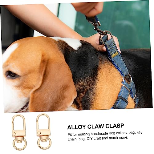 Holibanna Alloy Claw Clasp Metal Bag Buckle 15pcs Set Swivel Lobster Clasp for DIY Jewelry Making