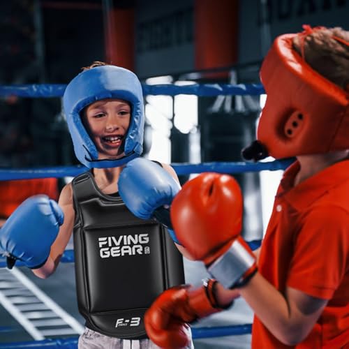 Boxing Body Protector Reversible | MMA Muay Thai Chest Guard, Sparring Training Heavy Punching Shield, Martial Arts Upper Belly Protection Pad, Taekwondo Vest - size: Small
