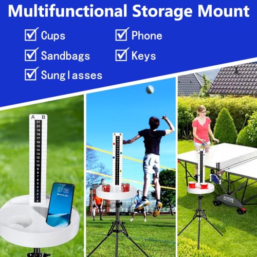 Cornhole Scoreboard with Drink Holders, 2 Sets, Magnetic Markers