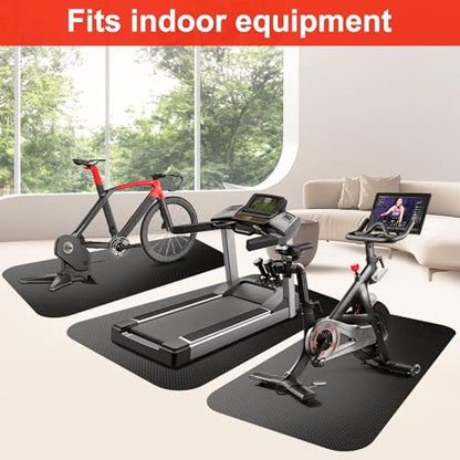 Treadmill Walking Pad Mat for Carpet Floors,29.5x70.8"Foldable Treadmill Mat for Hardwood Floors,Non-Slip Exercise Equipment Mat for Under Exercise Bike,Walking Pad & Elliptical,Noise Shock Absorption - size: 29.5" × 70.8"