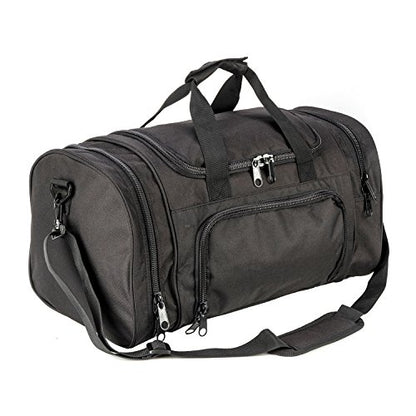 Gym Duffel Bag for Men Sports Duffel Bag with Shoe Compartment (BLACK-Model A) - color: BLACK-Model A