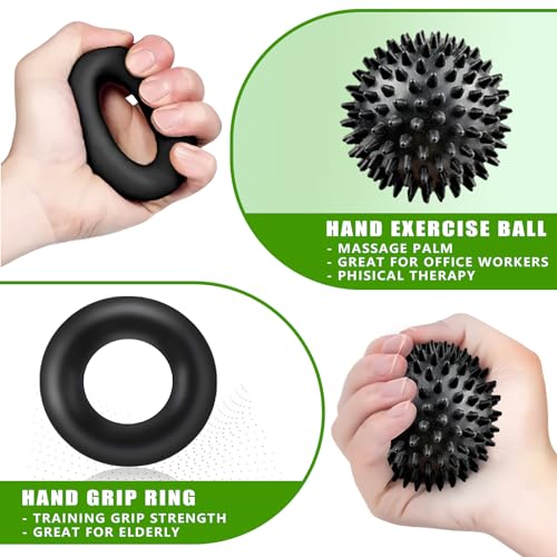 Hand Grip Strengthener, Grip Strength Trainer, 22-132 Lbs Adjustable Resistance Forearm Exerciser Workout for Rehabilitation Athletes Climbers Musicians