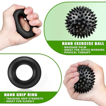 Hand Grip Strengthener, Grip Strength Trainer, 22-132 Lbs Adjustable Resistance Forearm Exerciser Workout for Rehabilitation Athletes Climbers Musicians