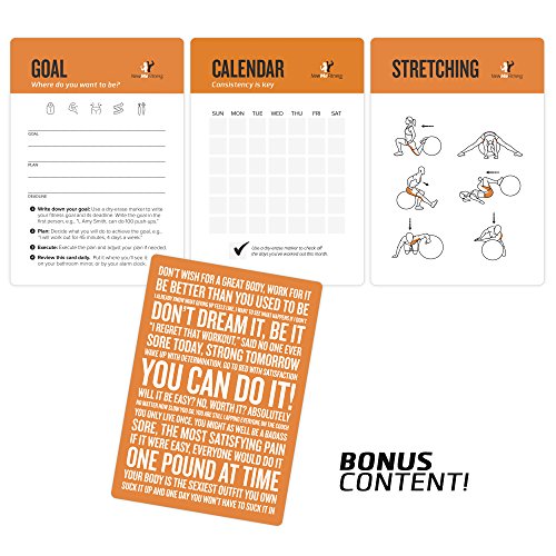 Stability Workout Cards - Instructional Fitness Deck for Women & Men, Beginner Fitness Guide to Training Exercises at Home or Gym - style: Stability