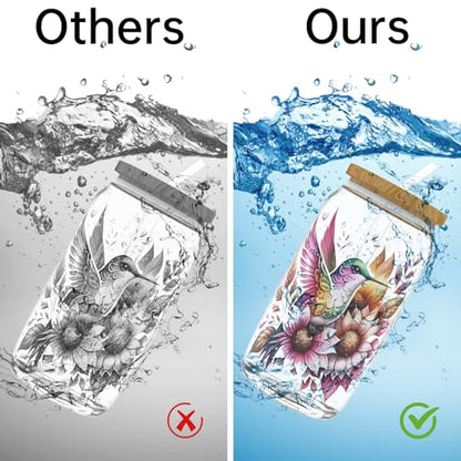 UV DTF Cup Wrap Transfer Stickers, 4 Sheets Birds Rub On Transfers for Tumblers Water Bottles Glass Cups Mugs Ceramics - style: Birds