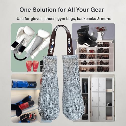 Boxing Glove Deodorizer – Bamboo Charcoal Bags with Fresh Aroma, Enhanced Dry-Core Formula, Odor & Moisture Control for Gloves/Shoes, 2×75g (Lavender)