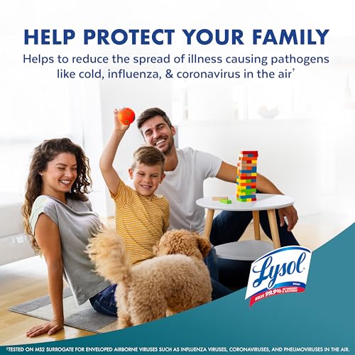 Lysol Air Sanitizer with Bacterial Odor Eliminator for Home & Office, Air Freshener Alternative, Simple Fresh Scent, 10 oz (Pack of 3) - size: 10 Ounce (Pack of 3)