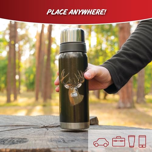 Decalcomania Deer & Bass Decals - Set of 2 Outdoor Hunting Fishing Car Stickers for Car Truck Laptop Water Bottle - color: Deer Bass