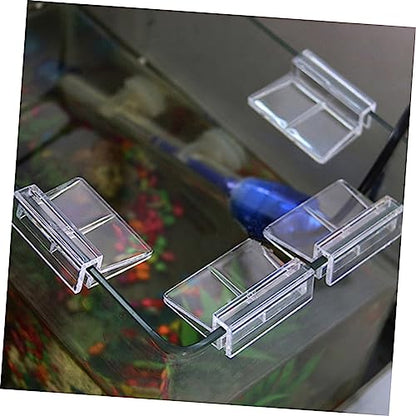 Ipetboom 30pcs Acrylic Fish Tank Cover Support Bracket for Tanks Practical Aquarium Rack for Secure Lid Holding and Pet Safety