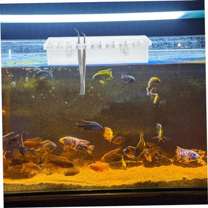 Aquarium Tool Holder Rack for Fish Tank Maintenance Organized Storage for Aquatic Plant Cleaning Tools Wall-Mounted Design Multiple Storage