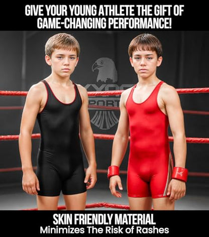 Exxact Sports Sublimated Adult & Youth Wrestling Singlet - color: Lion, size: X-Small