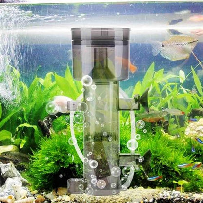 RS-4003 Protein Skimmer for Saltwater Aquariums, Compact Acrylic Design Quiet Operation for Small Tanks and Nano Fish Tanks