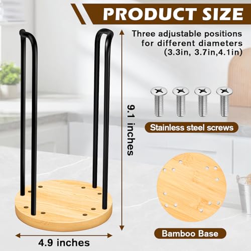 2PC Tumbler Lid Organizer, Detachable Yeti Lid Organizer Holds Up To 22 Lids, Suitable for Simple Modern Tumbler/Yeti Tumbler/Mason Jar Lids，Fit Perfectly, Stackable Steady，Bamboo Base