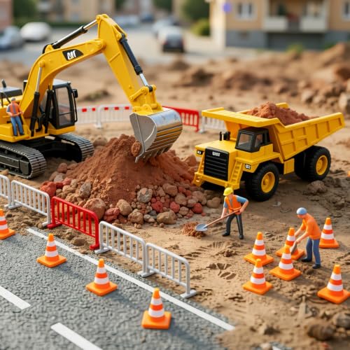 30/60/100 Pack Mini Traffic Cones, 1 Inch Tiny Construction Cones