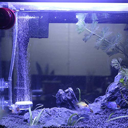 1.4inch Aquarium Air Stone Fish Tank Nano Bubble Stone Kit with Control Valve Quiet Super-High Dissolved Oxygen Diffuser Makes Super Tiny Bubbles for Betta Fish & Small Tank