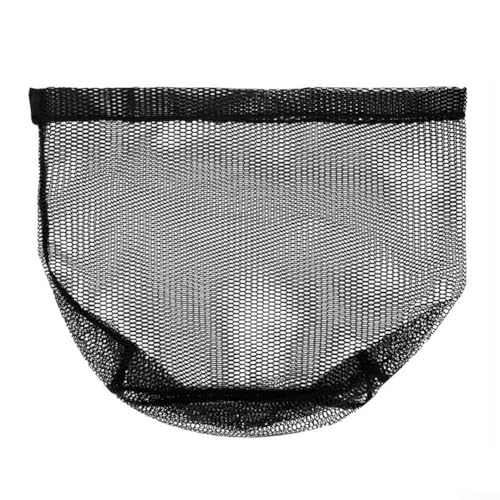 Fishing Landing Net Replacement Mesh, Nylon Netting Head for Freshwater Saltwater, Ten-Thread Weave, 30kg Load, Black, 40-50cm Diameter - size: 50cm