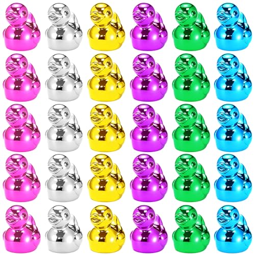 Hiboom Multi Color 24 Pcs 2 Inch Duck Statues Figurines Centerpieces Gifts Car Dashboard Decorations for Birthday Gift Party Decoration Favors (Duck) - color: Multicolor, style: Duck